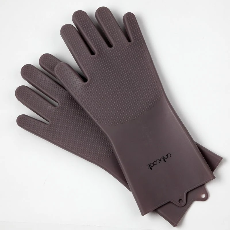 Dual-Sided Silicone Cleaning and Washing Kitchen Gloves - Image 4