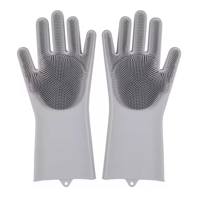 Dual-Sided Silicone Cleaning and Washing Kitchen Gloves - Image 8