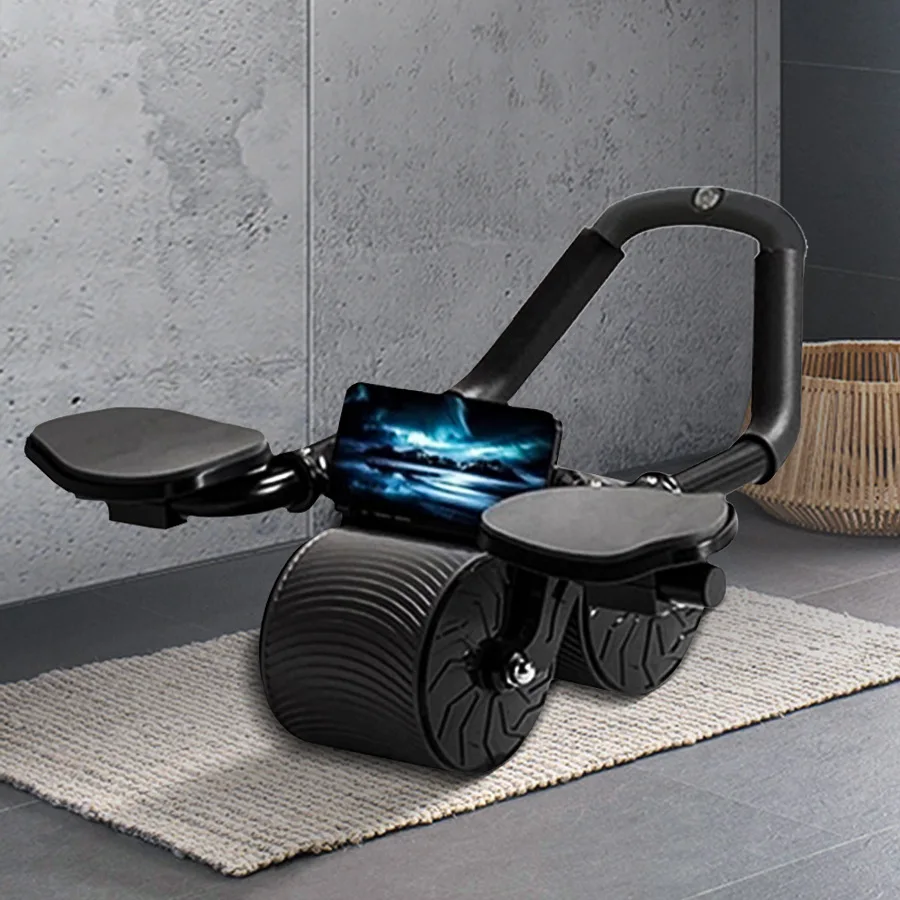 Elbow Support Automatic Rebound Abdominal Wheel Core Muscle Ab Trainer with Counter Display Fitness Exercise Wheel - Image 6