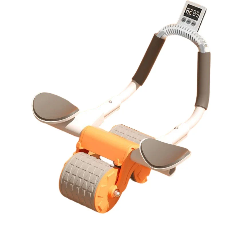 Elbow Support Automatic Rebound Abdominal Wheel Core Muscle Ab Trainer with Counter Display Fitness Exercise Wheel - Image 7