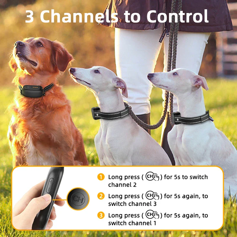 Electric Dog Training Collar 3300ft Remote Control - Image 6