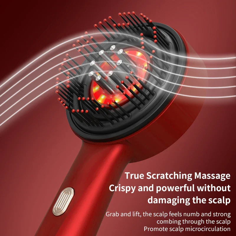 Electric Scalp Massage Comb with Red Light Therapy – Hair Growth & Liquid Applicator Comb - Image 5