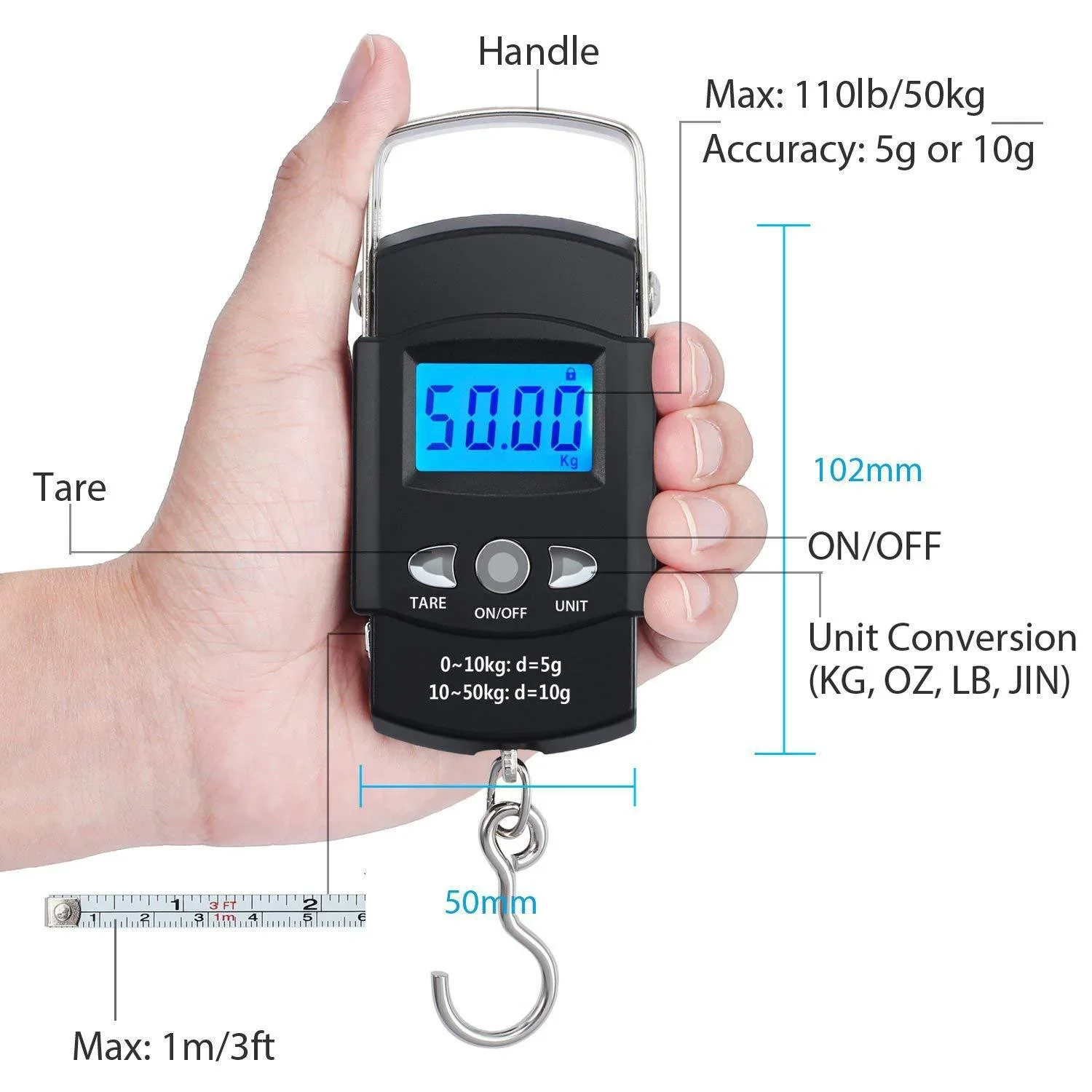 Electronic Scale with Measuring Tape - Image 5