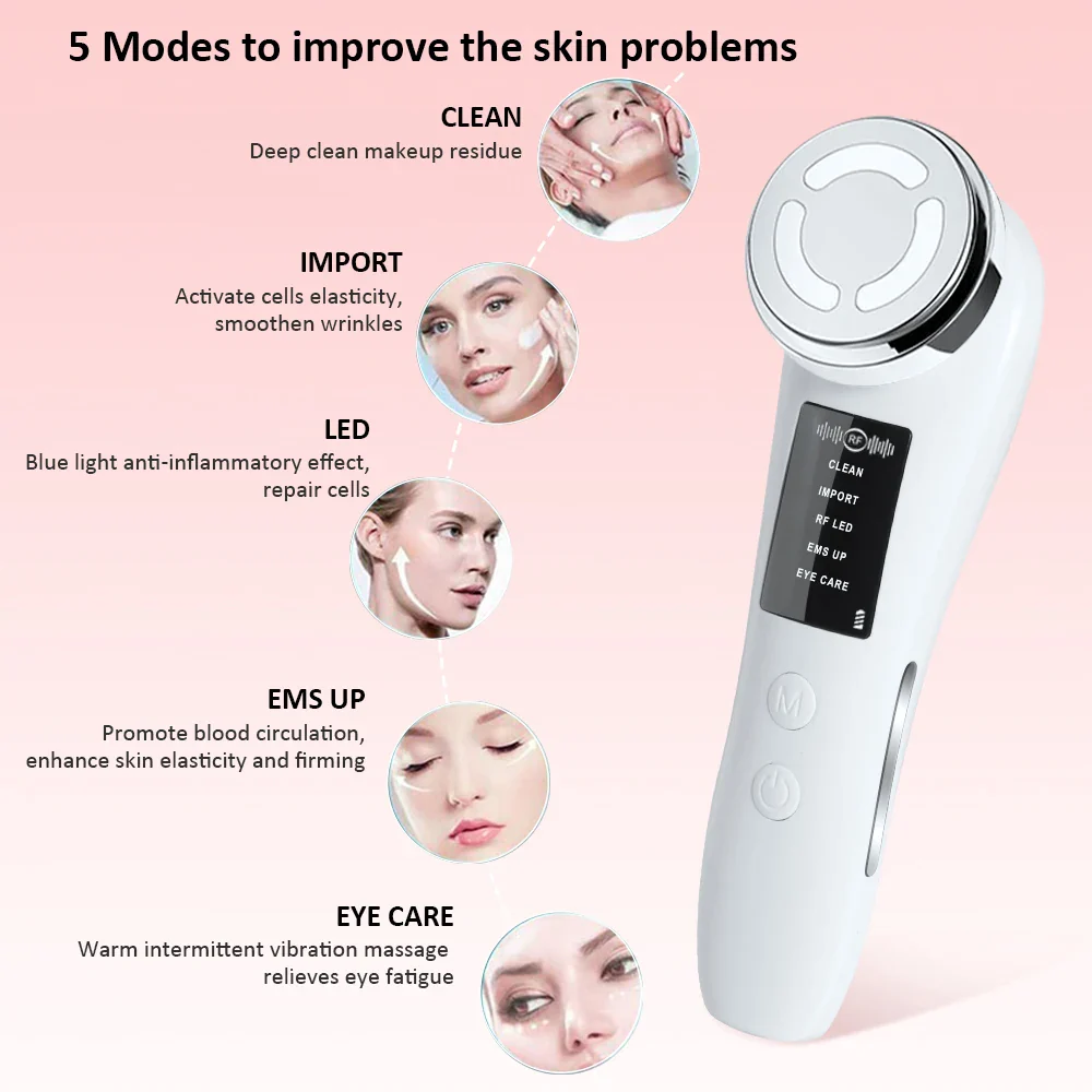 EMS Microcurrent Face Lifting & Anti-Ageing Facial Massager - Image 3