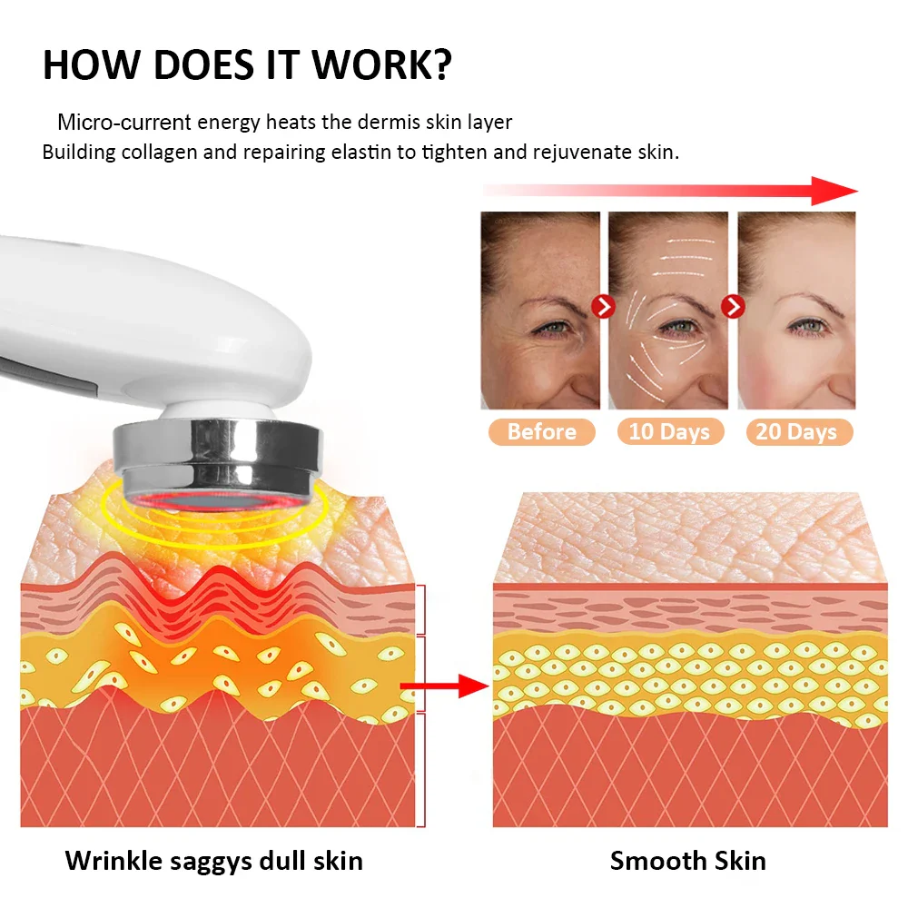 EMS Microcurrent Face Lifting & Anti-Ageing Facial Massager - Image 4
