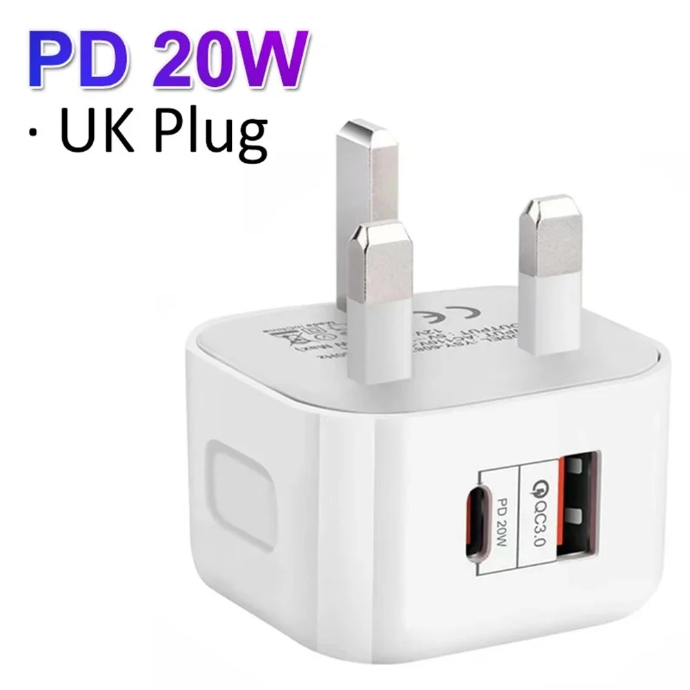 UK/EU/US 20W Adapter with Dual USB Ports - Image 9