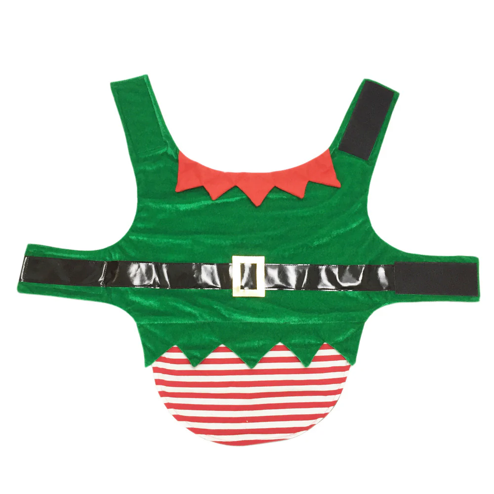 Fashion Christmas Clothes Green Elf Pet Dog Christmas Costume - Image 5