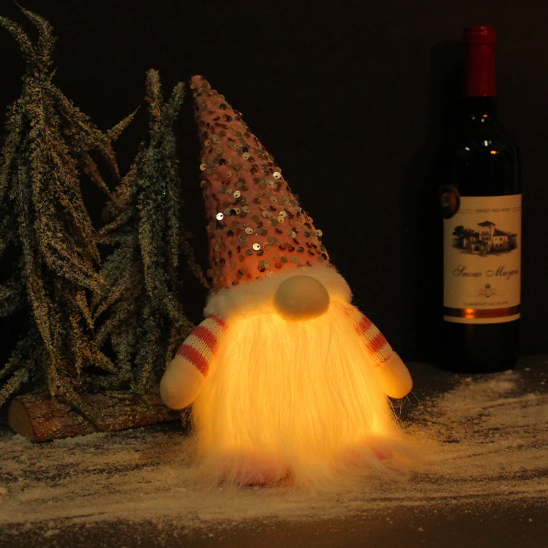 Fashionable Glowing Faceless Doll Christmas Ornament - Image 4