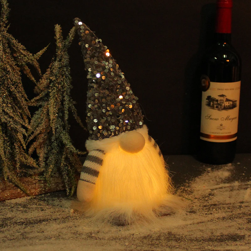 Fashionable Glowing Faceless Doll Christmas Ornament - Image 5