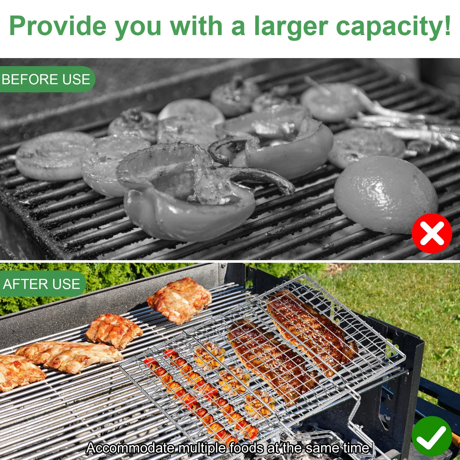 Fish Grilling Basket Large Capacity - Image 4