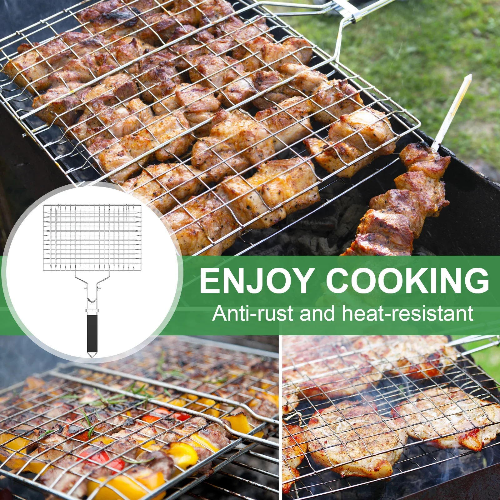 Fish Grilling Basket Stainless Steel - Image 3
