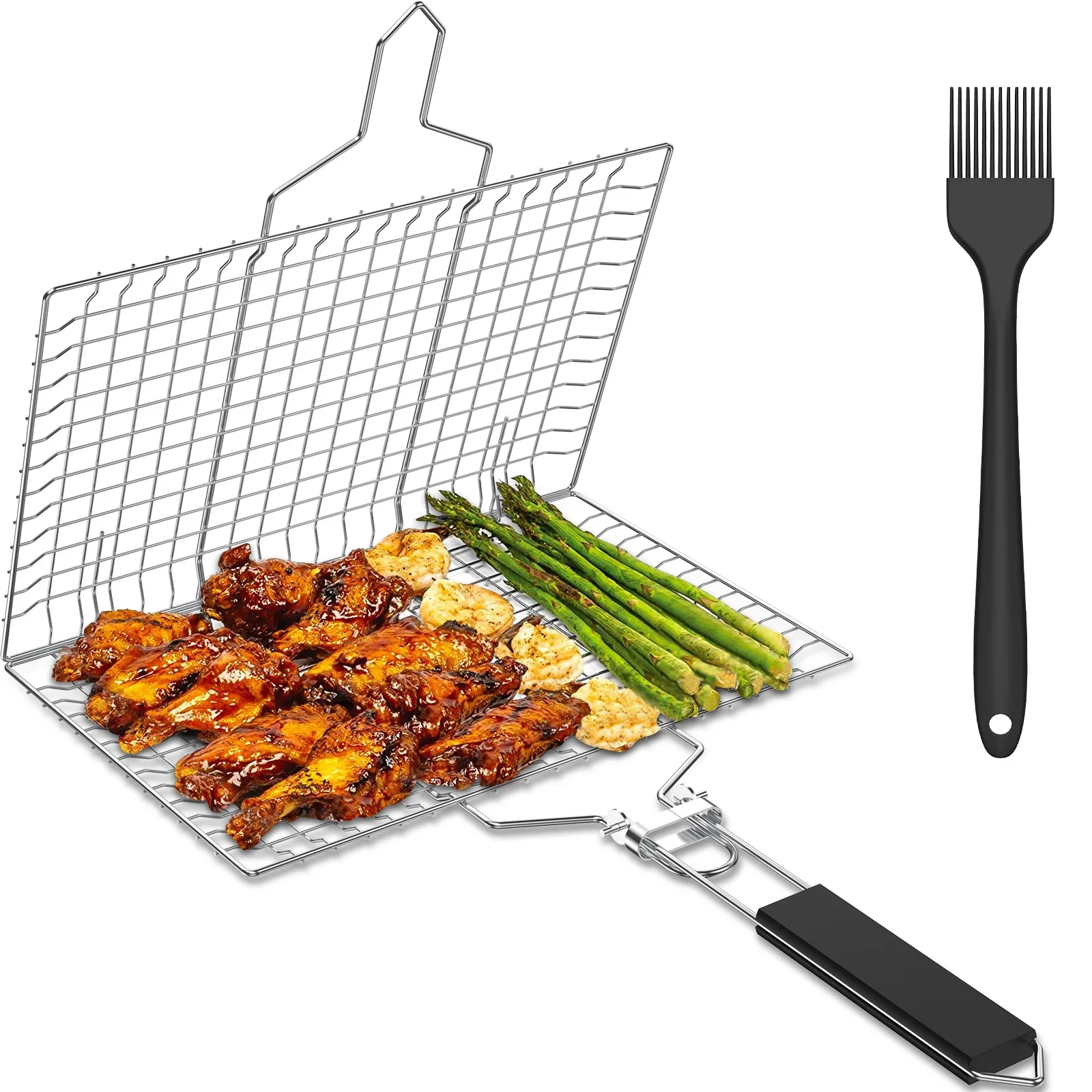 Fish Grilling Basket Stainless Steel - Image 7