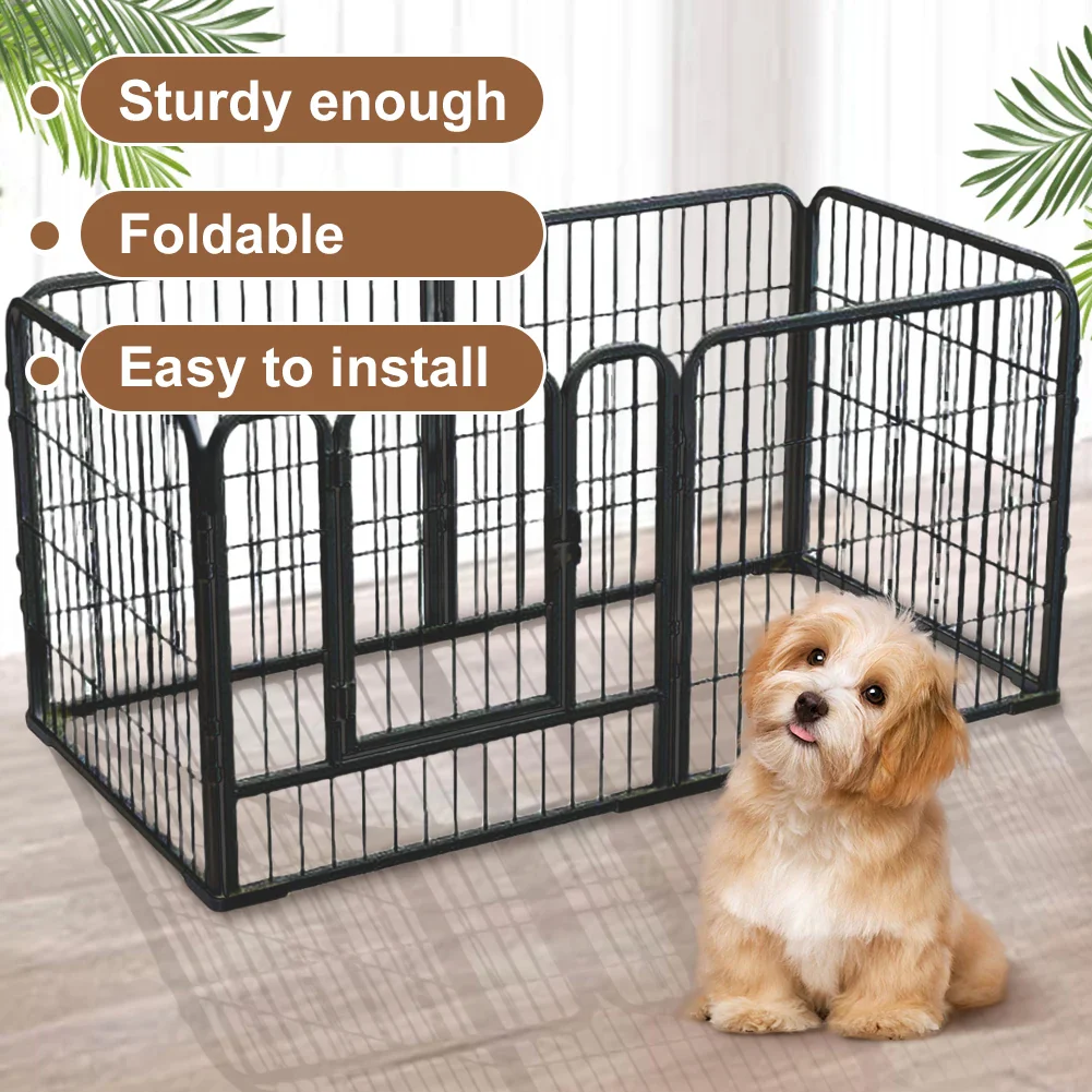 Foldable Dog Playpen – Heavy-Duty Pet Exercise Cage for Dogs, Cats & Rabbits - Image 4