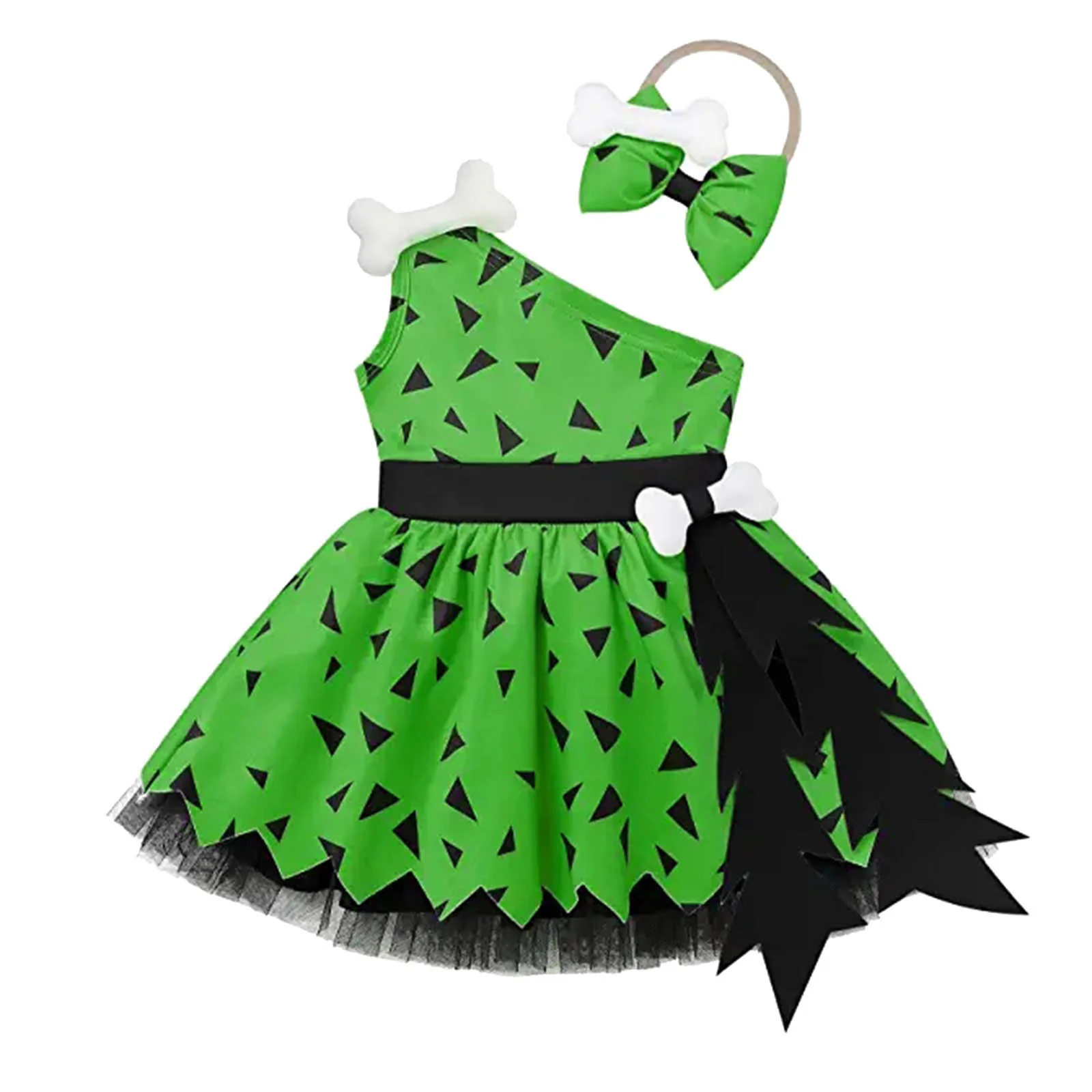 Girls Fashion Simple Halloween Mesh Costume Suit - Image 9