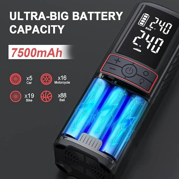 Gooloo Cordless Tyre Inflator Air Compressor Car Tyre Pump - Image 3
