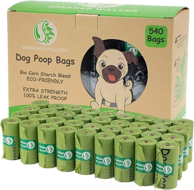 Greener Walker Poo Bags Dog Waste 540 Poop Bags Extra Thick Strong Leak Proof - Image 5