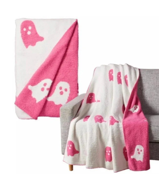 Half Velvet Blanket Ghost Blanket Knitted - Image 2