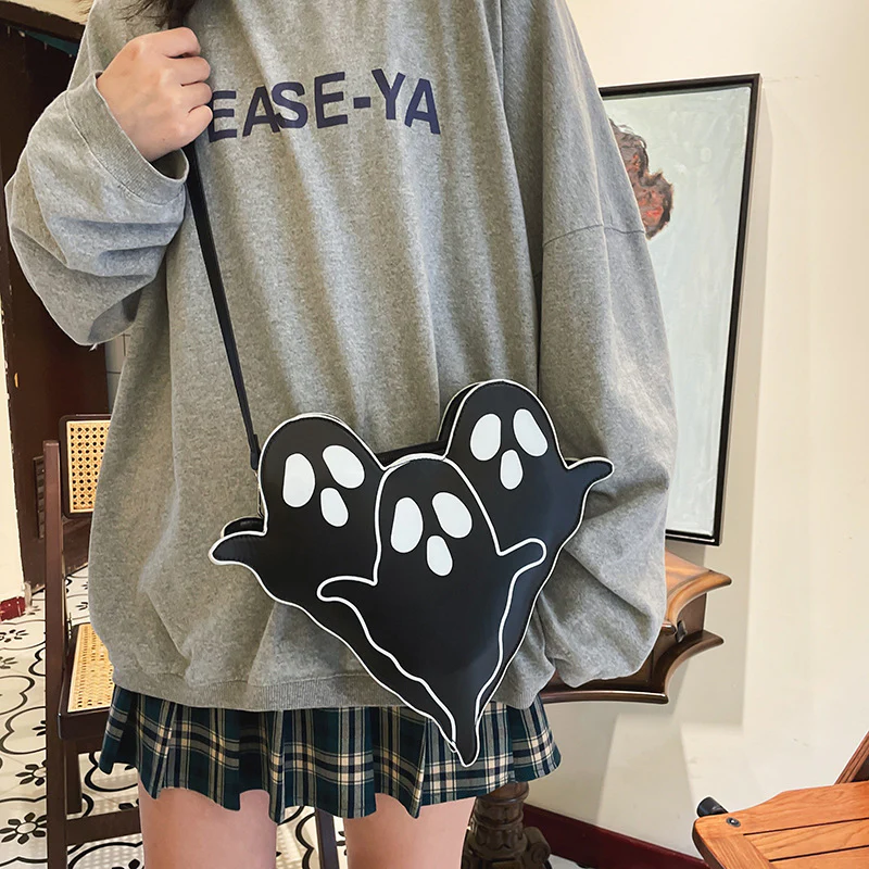 Halloween Bags Funny 3D Cartoon Ghost Cartoon Shoulder Bags Women Cute Cell Phone Purses Crossbody Bag - Image 3