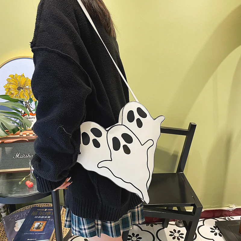 Halloween Bags Funny 3D Cartoon Ghost Cartoon Shoulder Bags Women Cute Cell Phone Purses Crossbody Bag - Image 4