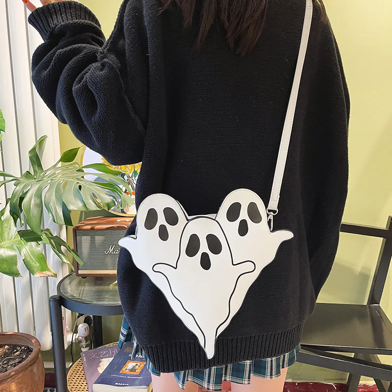 Halloween Bags Funny 3D Cartoon Ghost Cartoon Shoulder Bags Women Cute Cell Phone Purses Crossbody Bag - Image 5