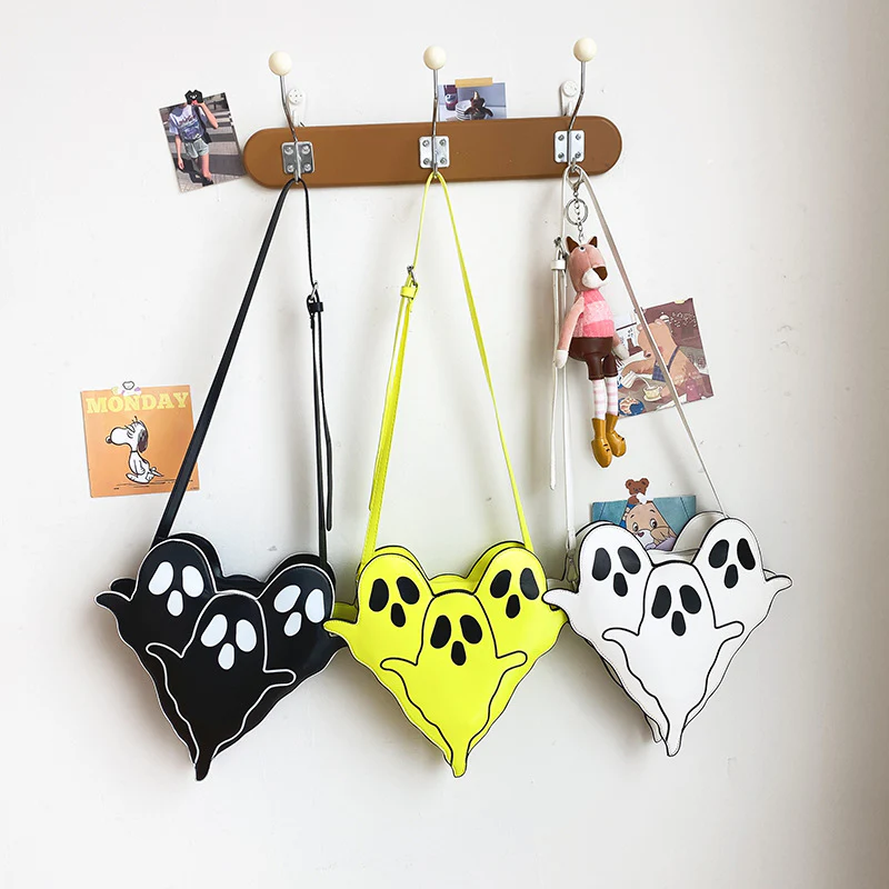 Halloween Bags Funny 3D Cartoon Ghost Cartoon Shoulder Bags Women Cute Cell Phone Purses Crossbody Bag - Image 8
