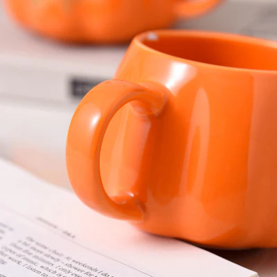 Creative Halloween Pumpkin Ceramic Mug - Image 4