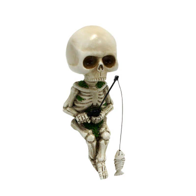 Halloween Fishing Skeleton Decoration Ornament - Image 6