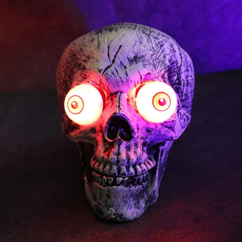 LED Light-emitting Skeleton Skull and Hand Halloween Garden Decoration - Image 11