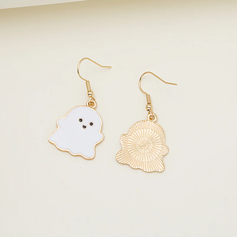 Halloween Earrings Cute Pumpkin Spooky Oil Drip Alloy Earrings Jewelry - Image 6