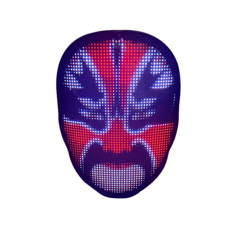 Halloween Face Masks Full Colour LED Luminous Mask Face Changing Mask Party Bar Props - Image 12