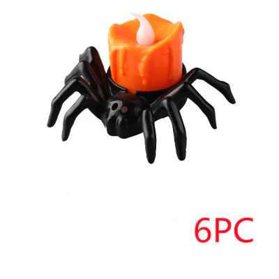 Halloween Festival Battery Operated Spider Candle Lamp Holder Ornament - Image 5