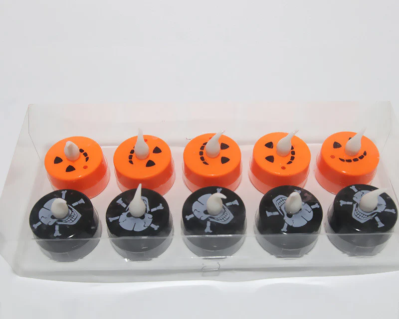 Halloween Flameless Candle Light LED Colourful Candlestick Table Decoration - Image 7