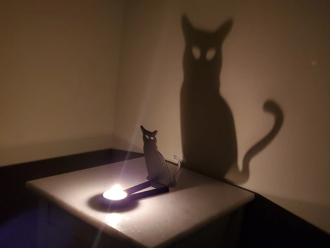 Halloween Fun Silhouette Shadow Candle Holder Decoration ornament - Image 13