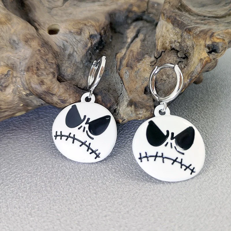 Halloween Funny Earrings Female Personality Ghost Pumpkin Bat Cartoon Jewelry - Image 5