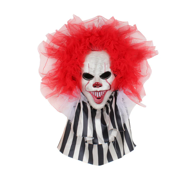 Halloween Horror Clown Wreath Door Hanging Wreath Decoration Wall Hanging Clown Ghost Festival Halloween Party Supplies Home Decor - Image 2