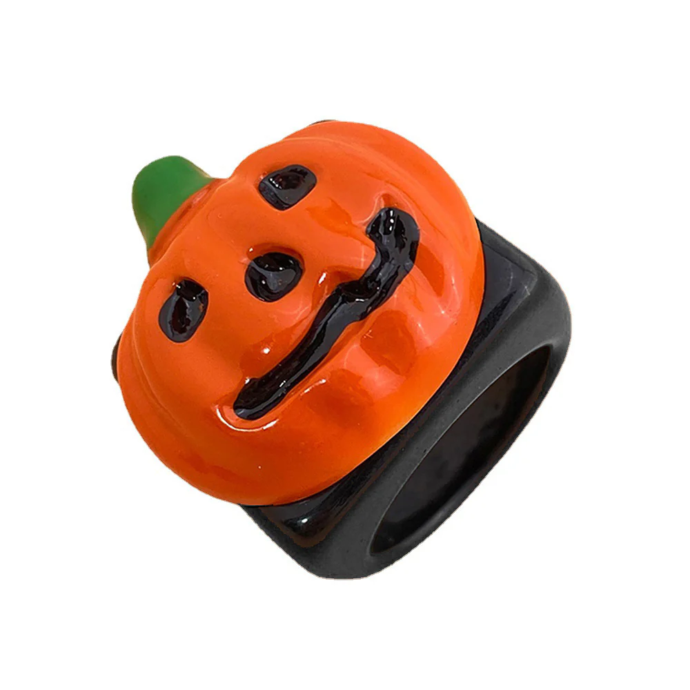 Halloween Knuckle Ring Pumpkin Bat Ghost Festival - Image 2