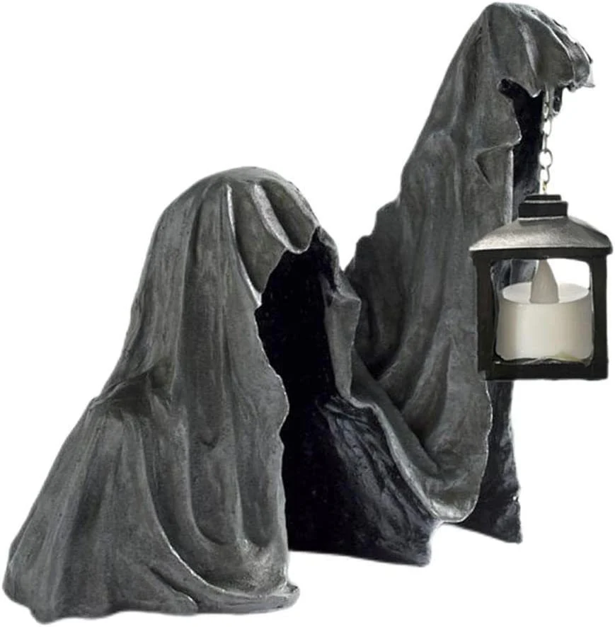 Halloween Lantern Hell Death Resin Decorations - Image 2