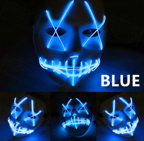 Halloween Led Glowing Full Face Mask - Image 3