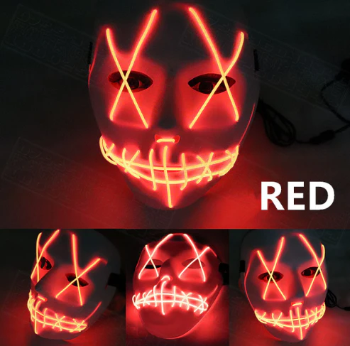 Halloween Led Glowing Full Face Mask - Image 7