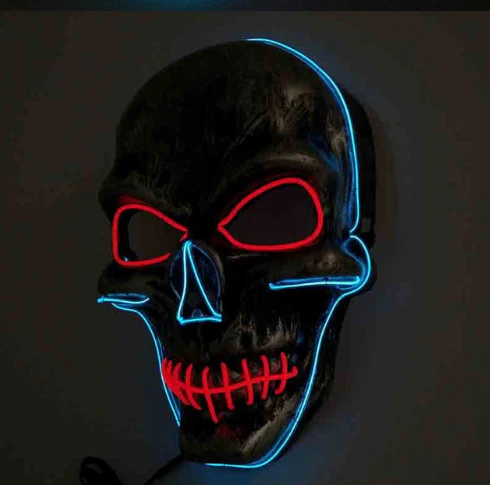 Halloween Led Glowing Full Face Mask - Image 8