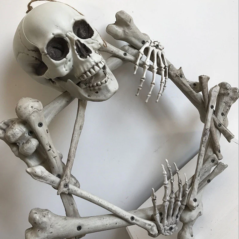 Halloween Props Plastic Skull Skeleton Garland - Image 4