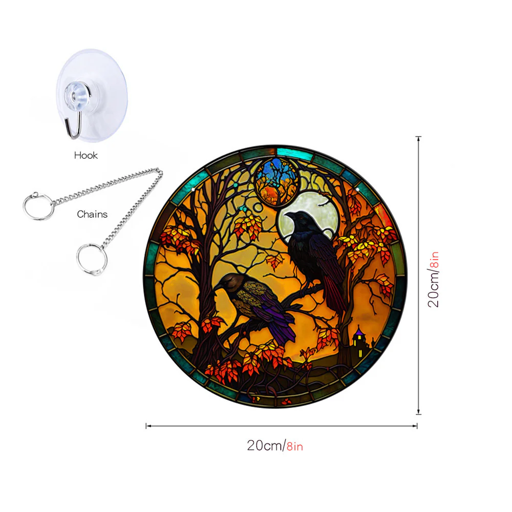 Halloween Pumpkin Bat Ghost Acrylic Hang Decorations - Image 15