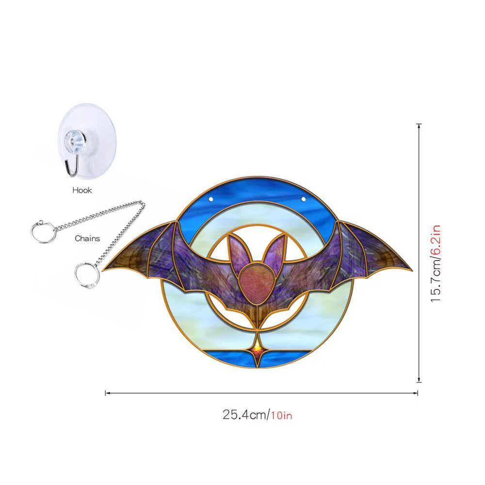 Halloween Pumpkin Bat Ghost Acrylic Hang Decorations - Image 4