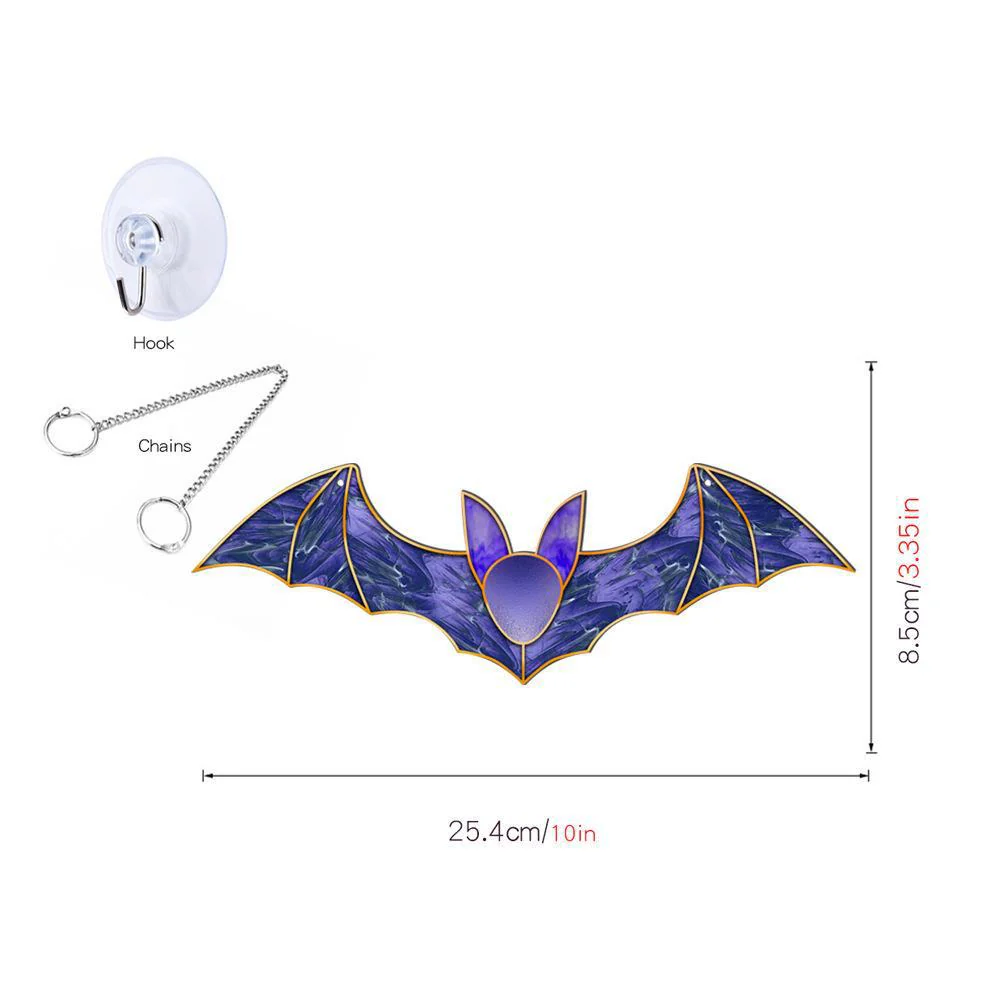 Halloween Pumpkin Bat Ghost Acrylic Hang Decorations - Image 5