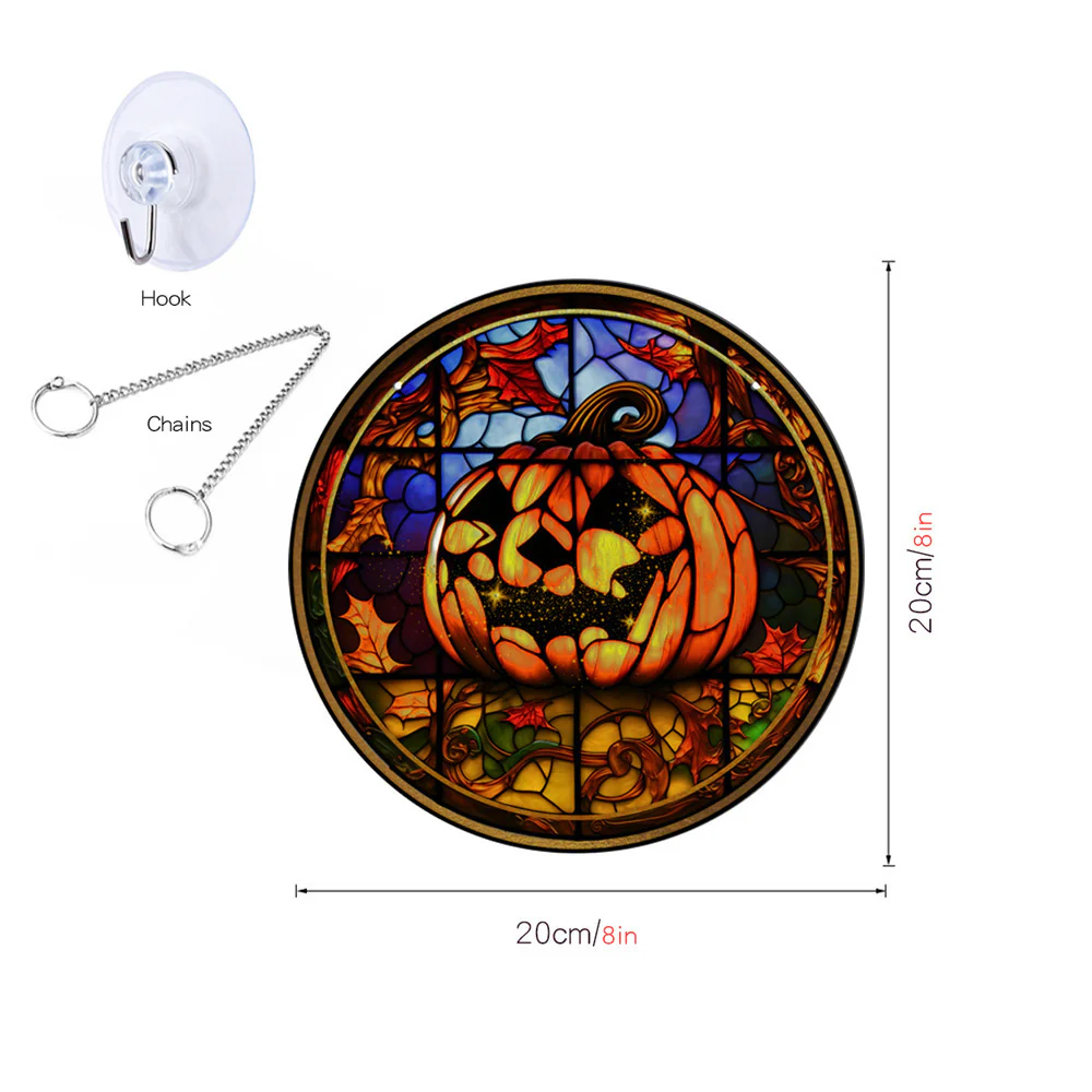 Halloween Pumpkin Bat Ghost Acrylic Hang Decorations - Image 8