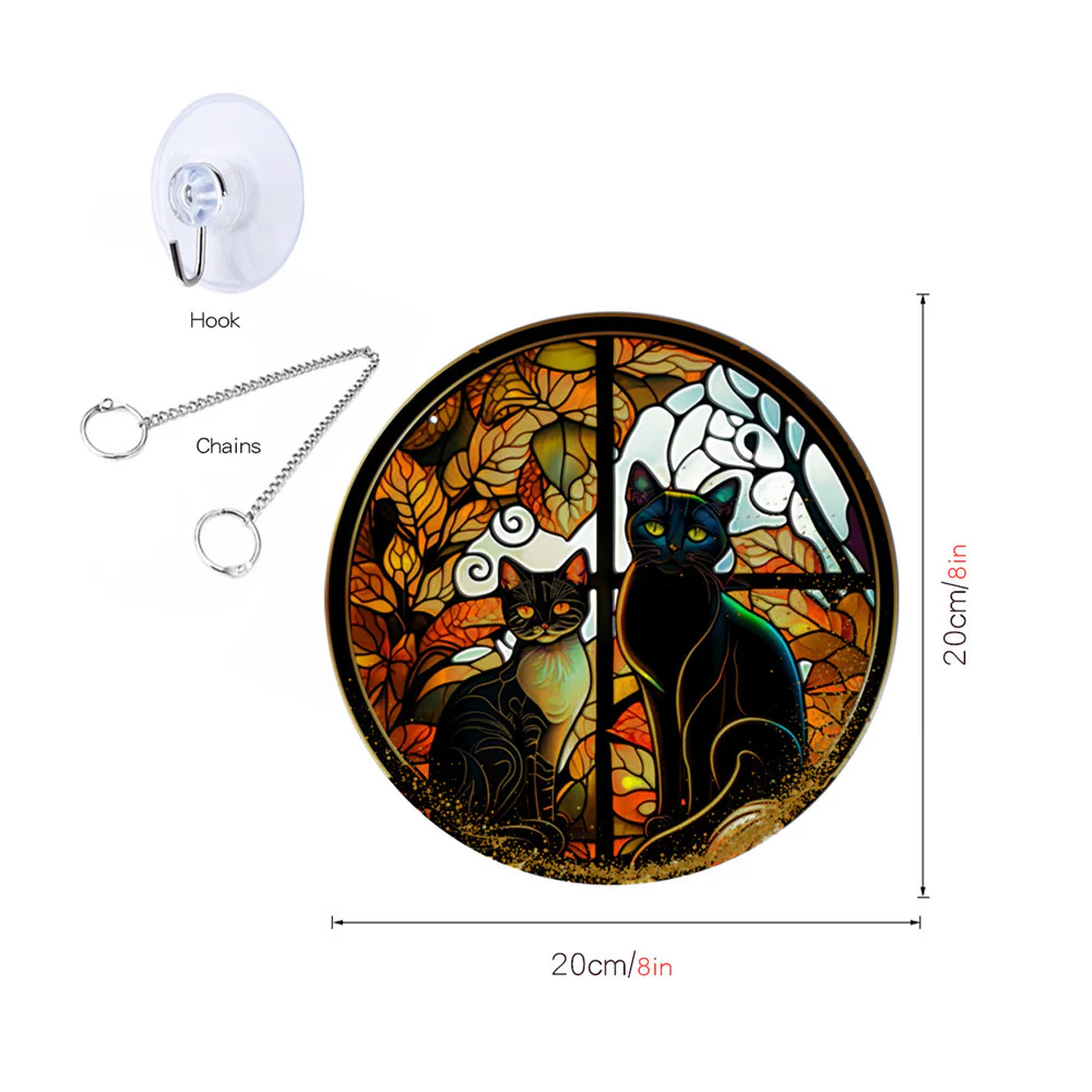 Halloween Pumpkin Bat Ghost Acrylic Hang Decorations - Image 9