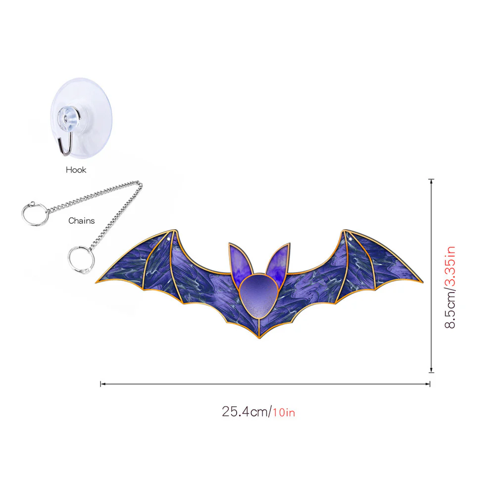 Halloween Pumpkin Bat Ghost Acrylic Hang Decorations - Image 8