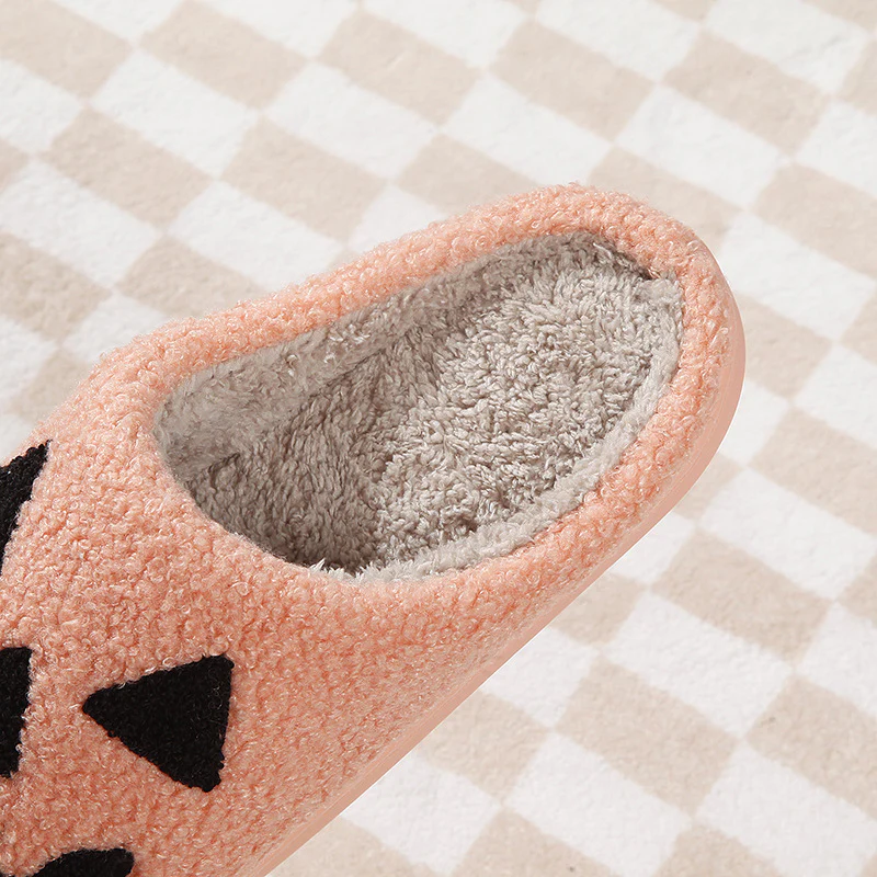 Halloween Pumpkin Cartoon Thermal Winter Cotton Slippers - Image 6