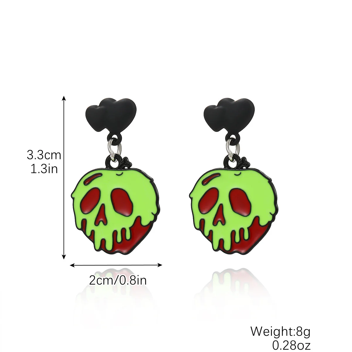 Halloween Pumpkin Skull Bat Earrings Set - Image 12