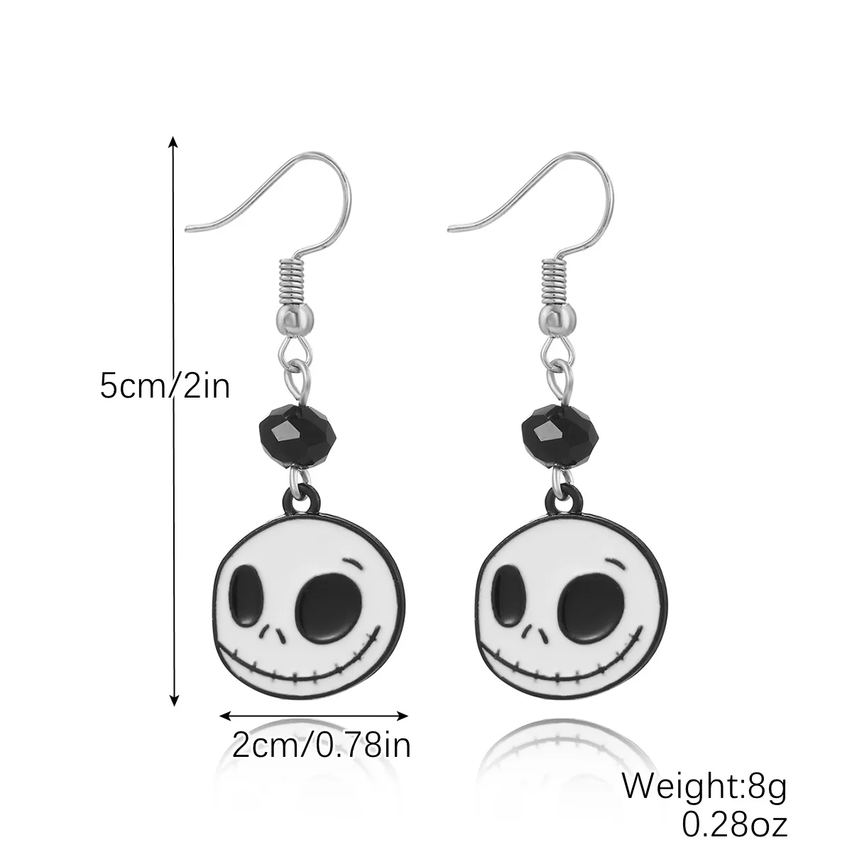 Halloween Pumpkin Skull Bat Earrings Set - Image 4